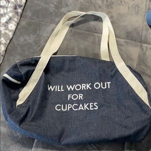 Will Workout for Cupcakes Bag